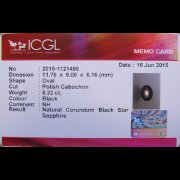 batu permata, batu mulia, cincin permata BATU NATURAL BLACK SAPPHIRE STAR BERSERTIFIKAT