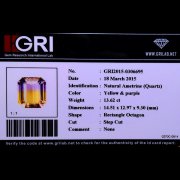 batu permata, batu mulia, cincin permata BATUPERMATA NATURAL AMETRINE BERSERTIFIKAT