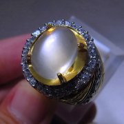 batu permata, batu mulia, cincin permata BATU MOONSTONE BIDURI BULAN
