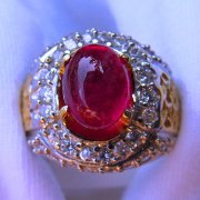 batu permata, batu mulia, cincin permata BATU MULIA RUBY RED FANTA