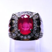 batu permata, batu mulia, cincin permata BATU MULIA RUBY RING