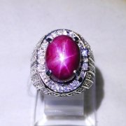 batu permata, batu mulia, cincin permata BATU MULIA RUBY STAR GAGAH