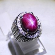 batu permata, batu mulia, cincin permata BATU MULIA RUBY STAR GAGAH