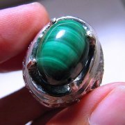 batu permata, batu mulia, cincin permata BATU MULIA RUSSIAN MALACHITE ANTIK