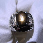 batu permata, batu mulia, cincin permata BATU NATURAL BLACK SAPPHIRE STAR BERSERTIFIKAT batu permata, batu mulia, cincin permata BATU NATURAL BLACK SAPPHIRE STAR BERSERTIFIKAT