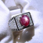 batu permata, batu mulia, cincin permata BATU NATURAL RUBY STAR PAYUNG