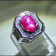 batu permata, batu mulia, cincin permata BATU PERMATA DELIMA RUBI STAR