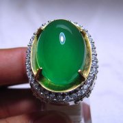 batu permata, batu mulia, cincin permata BATU PERMATA GREEN CHALCEDONY GR021