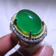 batu permata, batu mulia, cincin permata BATU PERMATA GREEN CHALCEDONY GR021