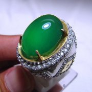 batu permata, batu mulia, cincin permata BATU PERMATA GREEN CHALCEDONY GR021