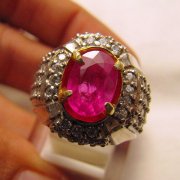 batu permata, batu mulia, cincin permata BATU PERMATA RUBY RU075