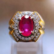 batu permata, batu mulia, cincin permata BATU PERMATA RUBY RU119