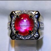 batu permata, batu mulia, cincin permata BATU PERMATA RUBY STAR DELIMA ISTIMEWA