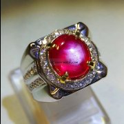batu permata, batu mulia, cincin permata BATU PERMATA RUBY STAR DELIMA ISTIMEWA