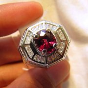 batu permata, batu mulia, cincin permata BATU PERMATA SPARKLING RHODOLITE GARNET
