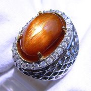 batu permata, batu mulia, cincin permata BATU PERMATA SUNSTONE SU002