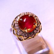 batu permata, batu mulia, cincin permata BATUPERMATA VIVID RED RUBY