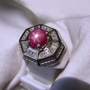 batu permata, batu mulia, cincin permata BEAUTIFUL NATURAL RUBY STAR
