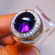 batu permata, batu mulia, cincin permata CINCIN BATU KECUBUNG AMETHYST