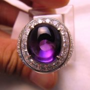 batu permata, batu mulia, cincin permata CINCIN BATU KECUBUNG KRISTAL ELEGANT