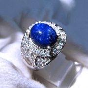 batu permata, batu mulia, cincin permata CINCIN BATU MULIA LAPIS LAZULI LAZ011