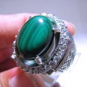 batu permata, batu mulia, cincin permata CINCIN BATU MULIA MALACHITE