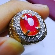 batu permata, batu mulia, cincin permata CINCIN BATU MULIA RUBI 
