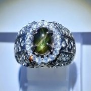 batu permata, batu mulia, cincin permata CINCIN BATU PERMATA NATURAL STAR SAPPHIRE batu permata, batu mulia, cincin permata CINCIN BATU PERMATA NATURAL STAR SAPPHIRE