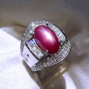 batu permata, batu mulia, cincin permata CINCIN BATU PERMATA RUBY STAR