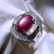 batu permata, batu mulia, cincin permata CINCIN BATU PERMATA RUBY STAR