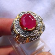 batu permata, batu mulia, cincin permata CINCIN BATU RUBY CUTTING