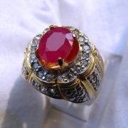 batu permata, batu mulia, cincin permata CINCIN BATU RUBY CUTTING