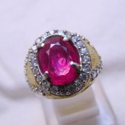 batu permata, batu mulia, cincin permata CINCIN BATU RUBY RU098