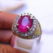 batu permata, batu mulia, cincin permata CINCIN BATU RUBY RU098