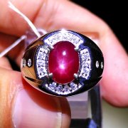 batu permata, batu mulia, cincin permata CINCIN BATU RUBY STAR