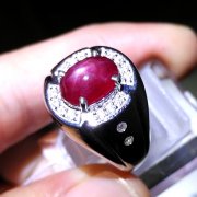 batu permata, batu mulia, cincin permata CINCIN BATU RUBY STAR
