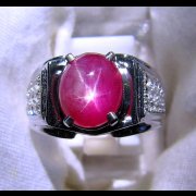 batu permata, batu mulia, cincin permata CINCIN BATUMULIA RUBY STAR