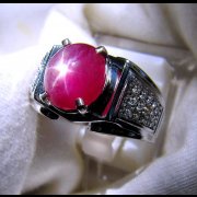 batu permata, batu mulia, cincin permata CINCIN BATUMULIA RUBY STAR