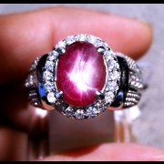 batu permata, batu mulia, cincin permata CINCIN BATUPERMATA RUBI STAR