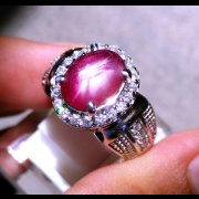 batu permata, batu mulia, cincin permata CINCIN BATUPERMATA RUBI STAR