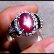 batu permata, batu mulia, cincin permata CINCIN BATUPERMATA RUBI STAR