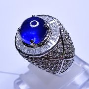 batu permata, batu mulia, cincin permata CINCIN BLUE SAPPHIRE ELEGANCE