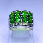 batu permata, batu mulia, cincin permata CINCIN CHROME DIOPSIDE ISTIMEWA