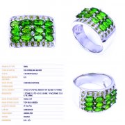 batu permata, batu mulia, cincin permata CINCIN CHROME DIOPSIDE ISTIMEWA batu permata, batu mulia, cincin permata CINCIN CHROME DIOPSIDE ISTIMEWA
