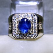 batu permata, batu mulia, cincin permata CINCIN MICROSETTING BLUE SAPPHIRE