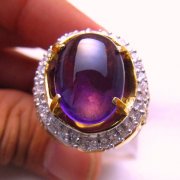 batu permata, batu mulia, cincin permata CINCIN PERMATA BATU AMETHYST KECUBUNG