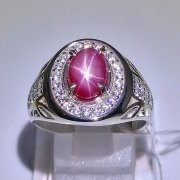 batu permata, batu mulia, cincin permata CINCIN PERMATA BATU RUBY STAR
