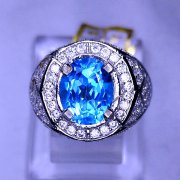 batu permata, batu mulia, cincin permata CINCIN PERMATA BLUE TOPAS