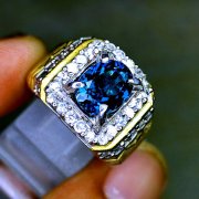batu permata, batu mulia, cincin permata CINCIN PERMATA LONDON BLUE TOPAZ