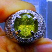 batu permata, batu mulia, cincin permata CINCIN PERMATA NATURAL SPHENE